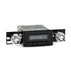 RetroSound Radio voor 67-73 Ford Mustang, Zwart met Zwarte Drukknoppen
