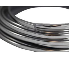 P.V.C. vulling chrome breed 11 mm, 5 mm hoog