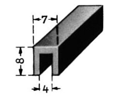 Window seal rubber - See image for dimensions (mm)