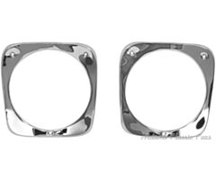 64-66 HEAD LAMP BEZEL 64-66 PAIR CHROME