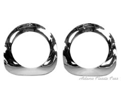 55-57 HEADLAMP BEZEL CHROME PAIR 55-57