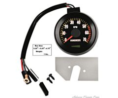 67-67 TACHOMETER 67 BLACK 5500 REDLINE