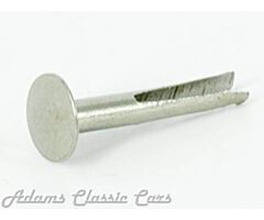 Rivet, Chrome, 18mm, Head 7,5mm