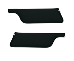67-68 Sun Visors, CVT, Set, Black