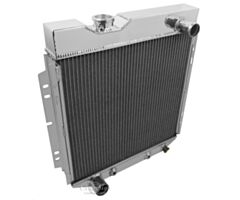 63-66 Radiateur, 3-Row, V8 met 5.0L Conversie (Onderste slang aansluiting aan bestuurderskant)