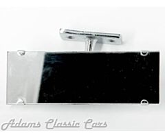 Binnenspiegel chrome met 3 cm voet, glas 11 x 4 cm, Op=OP