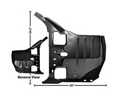 71-73 Pillar/Kick Panel, RH