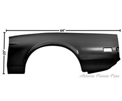 71- 73 Achterscherm Passtuk, Fastback, LH