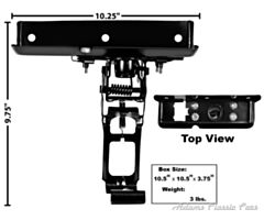 66-77 HOOD LATCH SUPPORT 66-77