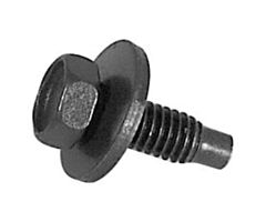 65-73 Fender & Body Bolt, 5/16-18x7/8, Black, Disc Washer