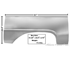 66-77 QUARTER SKIN LOWER RH 66-77