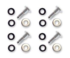 64-73 Seat Belt Bolt Kit, Chrome