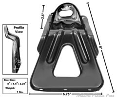 55-55 FENDER TO BUMPER BRACKET LH 55