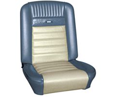 64-66 Deluxe (Pony) bekleding Alleen Voorstoelen, Zwart