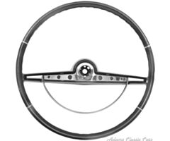 63-63 STEERING WHEEL, BLACK  63