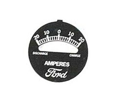 1928-1931 Ammeter Plate