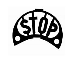 1928-1929 Achterlicht Stop Inzetstuk, Staal, voor Drum Type