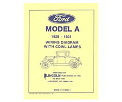 1928-1931 Model A Bedrading Schema, met Cowllamps