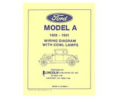 1928-1931 Model A Wiring Diagram, with Cowllamps