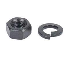 1928-1931 Front Brake Shaft Housing Retaining Nut and Washer Set, 4 Pcs