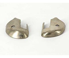 1928-1929 Rear Drip Rail Tips Nickel Pated Briggs