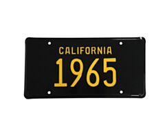 65 California License Plate