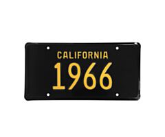 66 California License Plate