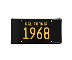 68 California License Plate