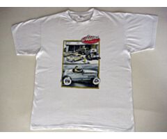 Adams Classic Cars T-Shirt, Wit, Vrouw, M