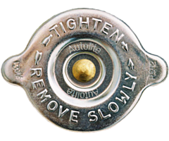 67-71 Radiator Cap, Zinc