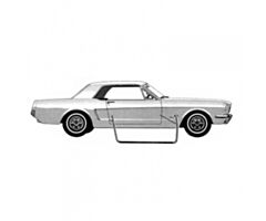 69-70 Door Weatherstrips, set, USA