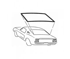 67-68 Achterruit Rubber, Cougar USA
