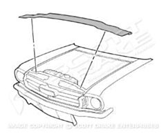 65-70 Radiator Support to Hood Seal