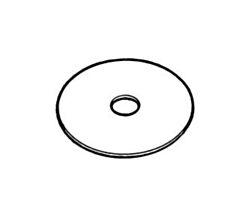 64-67 Window Crank Backing Plate, Quarter Window, 2pcs