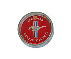 65-66  Styled Steel Hub Cap (Red)