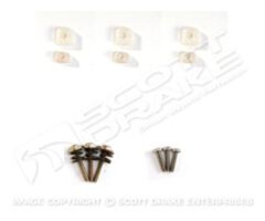 65-67 Horn Button Insulator Kit, DeLuxe Steering Wheel, 15 pc