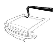 65-66 Hood - Firewall weatherstrip