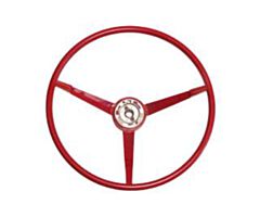 65 Steering Wheel, Red