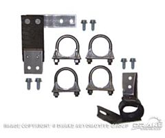 64-66 Exhaust Mount Kit, V8 with Single Exhaust System