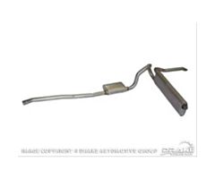 64-66 Exhaust System, 1.75", 170-200 6 Cylinder