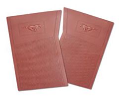 65-73 Pony Floor Mats, Dark Red