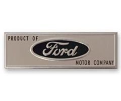 65-66 Doorsill Emblem, Black