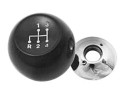 64-66 Transmission Shift Knob, 4-spd, Black