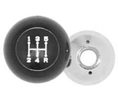 65-66 Transmission Shift Knob, 5-spd, Black