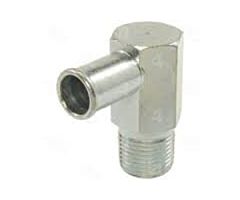 65-73 Heater hose elbow fitting, V8 [1/2in thread]