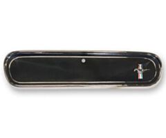 66 Glove Box Door, Black, with Emblem