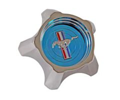 67 Styled Steel Wheel Hub Cap, Blue