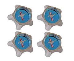 67 Styled Steel Wheel Hub Cap, Blue, Set of 4