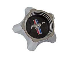 67 Styled Steel Wheel Hub Cap, Zwart