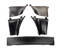 67-68 Trunk Upper Back Trim Panel Fastback, 5 pieces